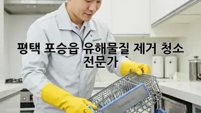 평택 포승읍 유해물질 제거 청소 전문가
